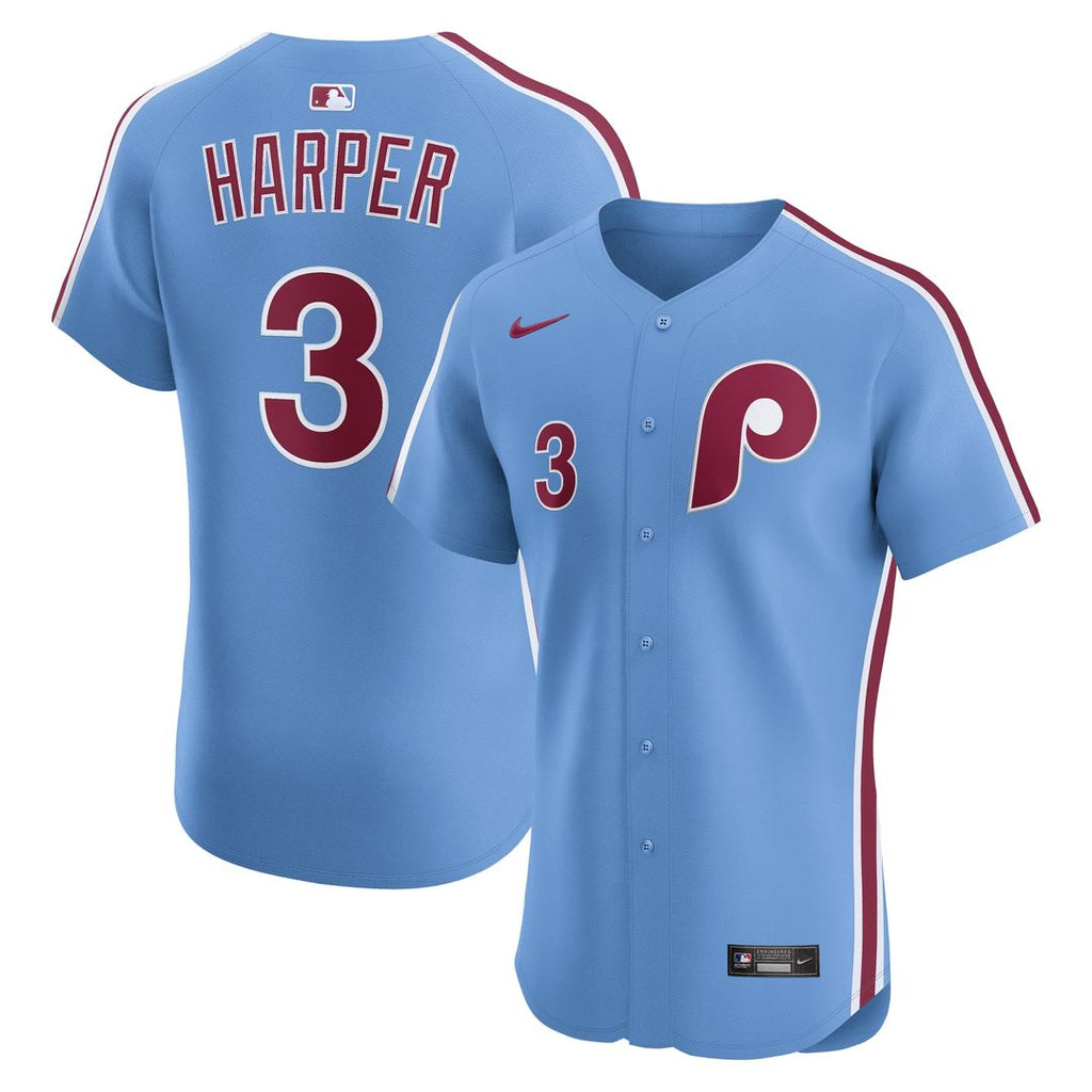 Bryce Harper Philadelphia Phillies Nike Alternate 2 Elite Jersey - Cream