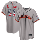 Jung Hoo Lee San Francisco Giants Nike USA 250 Fourth of July Road Stadium Jersey - Gray