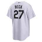 Jordan Beck Colorado Rockies Nike Home Replica Jersey - White