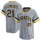 Roberto Clemente Pittsburgh Pirates Nike Throwback Cooperstown Collection Limited Jersey - Gray