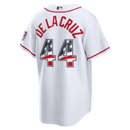 Elly De La Cruz Cincinnati Reds Nike USA 250 Fourth of July Home Stadium Jersey - White