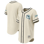 Miami Marlins Stitches Throwback Fashion Jersey - Natural