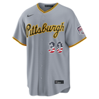 Paul Skenes Pittsburgh Pirates Nike USA 250 Fourth of July Road Stadium Jersey - Gray