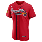 Ronald Acuña Jr. Atlanta Braves Nike Alternate Authentic Sponsor Patch Jersey - Red