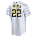 Christian Yelich Milwaukee Brewers Nike Alternate Replica Jersey - White
