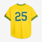 Mark McGwire Athletics Mitchell & Ness Authentic Batting Practice Jersey - Gold