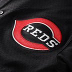 Ken Griffey Jr. Cincinnati Reds Mitchell & Ness Cooperstown Collection Mesh Batting Practice Button-Up Jersey - Black