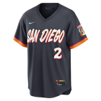 Xander Bogaerts San Diego Padres Nike 2026 City Connect Stadium Jersey - Obsidian
