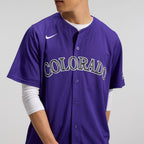 Colorado Rockies Nike Alternate Limited Jersey - Purple