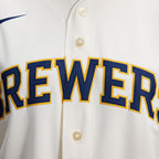Milwaukee Brewers Nike Home Replica Team Jersey - Cream