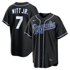 Bobby Witt Jr. Kansas City Royals Nike Fashion Replica Black Out Jersey