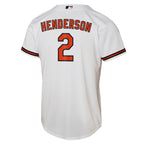 Gunnar Henderson Baltimore Orioles Nike Youth Home Replica Player Jersey - White
