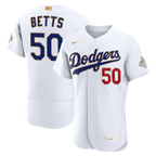 Mookie Betts Los Angeles Dodgers Nike 2026 Gold Collection Authentic Jersey - White