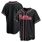 Philadelphia Phillies Nike Fashion Replica Black Out Jersey
