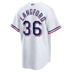 Wyatt Langford Texas Rangers Nike Home Replica Jersey - White