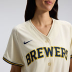 Milwaukee Brewers Nike Women's Home Limited Jersey - Cream