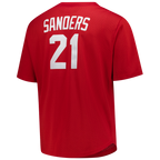 Deion Sanders Cincinnati Reds Mitchell & Ness Big & Tall Cooperstown Mesh Batting Practice Jersey - Red