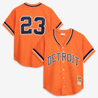 Kirk Gibson Detroit Tigers Mitchell & Ness Cooperstown Collection Mesh Batting Practice Button-Up Jersey - Orange