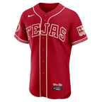 Corey Seager Texas Rangers Nike 2026 City Connect Authentic Sponsor Patch Jersey - Red