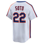 Juan Soto New York Mets Nike Cooperstown Collection Limited 40th Anniversary Jersey - White