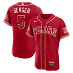 Corey Seager Texas Rangers Nike 2026 City Connect Authentic Sponsor Patch Jersey - Red