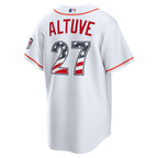 Jose Altuve Houston Astros Nike USA 250 Fourth of July Home Stadium Jersey - White