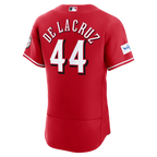 Elly De La Cruz Cincinnati Reds Nike Alternate Authentic Sponsor Patch Jersey - Red