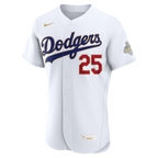 Tommy Edman Los Angeles Dodgers Nike 2026 Gold Collection Authentic Jersey - White