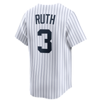 Babe Ruth New York Yankees Nike Throwback Cooperstown Collection Limited Jersey - White