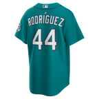 Julio Rodríguez Seattle Mariners Nike Alternate Stadium 50th Season Patch Jersey - Teal