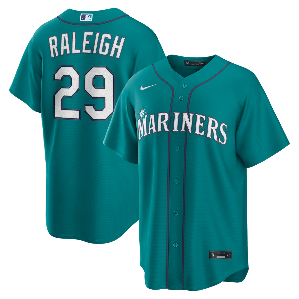 Cal Raleigh Seattle Mariners Nike Alternate Replica Jersey - Cream