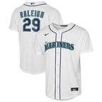 Cal Raleigh Seattle Mariners Nike Youth Home Baseline Jersey - White