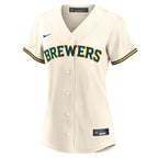 Jackson Chourio Milwaukee Brewers Nike Women's Home Replica Jersey - Cream