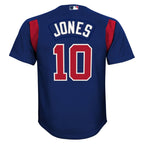 Chipper Jones Atlanta Braves Mitchell & Ness Youth Cooperstown Collection Mesh Batting Practice Jersey - Navy