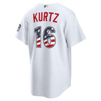 Nick Kurtz Athletics Nike USA 250 Fourth of July Home Stadium Jersey - White