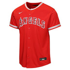 Los Angeles Angels Nike Youth Alternate Stadium Jersey - Red