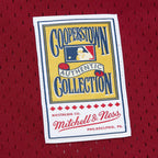 John Kruk Philadelphia Phillies Mitchell & Ness Big & Tall Cooperstown Collection Mesh Batting Practice Jersey - Burgundy