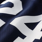 Rickey Henderson New York Yankees Mitchell & Ness Cooperstown Collection Mesh Batting Practice Button-Up Jersey - Navy