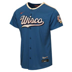 Milwaukee Brewers Nike Youth 2026 City Connect Stadium Jersey - Mineral Blue