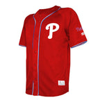 Philadelphia Phillies Stitches Team Color Full-Button Fashion Jersey - Red