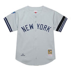 Derek Jeter New York Yankees Mitchell & Ness Cooperstown Collection 2000 World Series Authentic Jersey - Gray