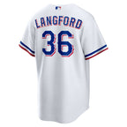 Wyatt Langford Texas Rangers Nike  Youth Home Replica Jersey - White