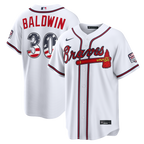 Drake Baldwin Atlanta Braves Nike USA 250 Fourth of July Home Stadium Jersey - White