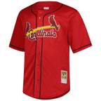 Mark McGwire St. Louis Cardinals Mitchell & Ness Big & Tall Cooperstown Mesh Batting Practice Jersey - Red