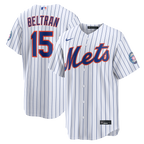 Carlos Beltran New York Mets Nike Home Replica 2026 Hall of Fame Patch Jersey - White
