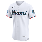 Miami Marlins Nike Home Elite Jersey - White