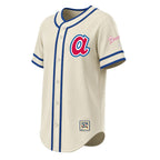 Atlanta Braves Stitches Throwback Fashion Jersey - Natural