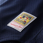 Rickey Henderson New York Yankees Mitchell & Ness Cooperstown Collection Mesh Batting Practice Button-Up Jersey - Navy