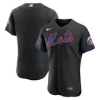 New York Mets Nike Home Sponsor Patch Authentic Jersey - White
