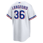 Wyatt Langford Texas Rangers Nike Home Replica Jersey - White